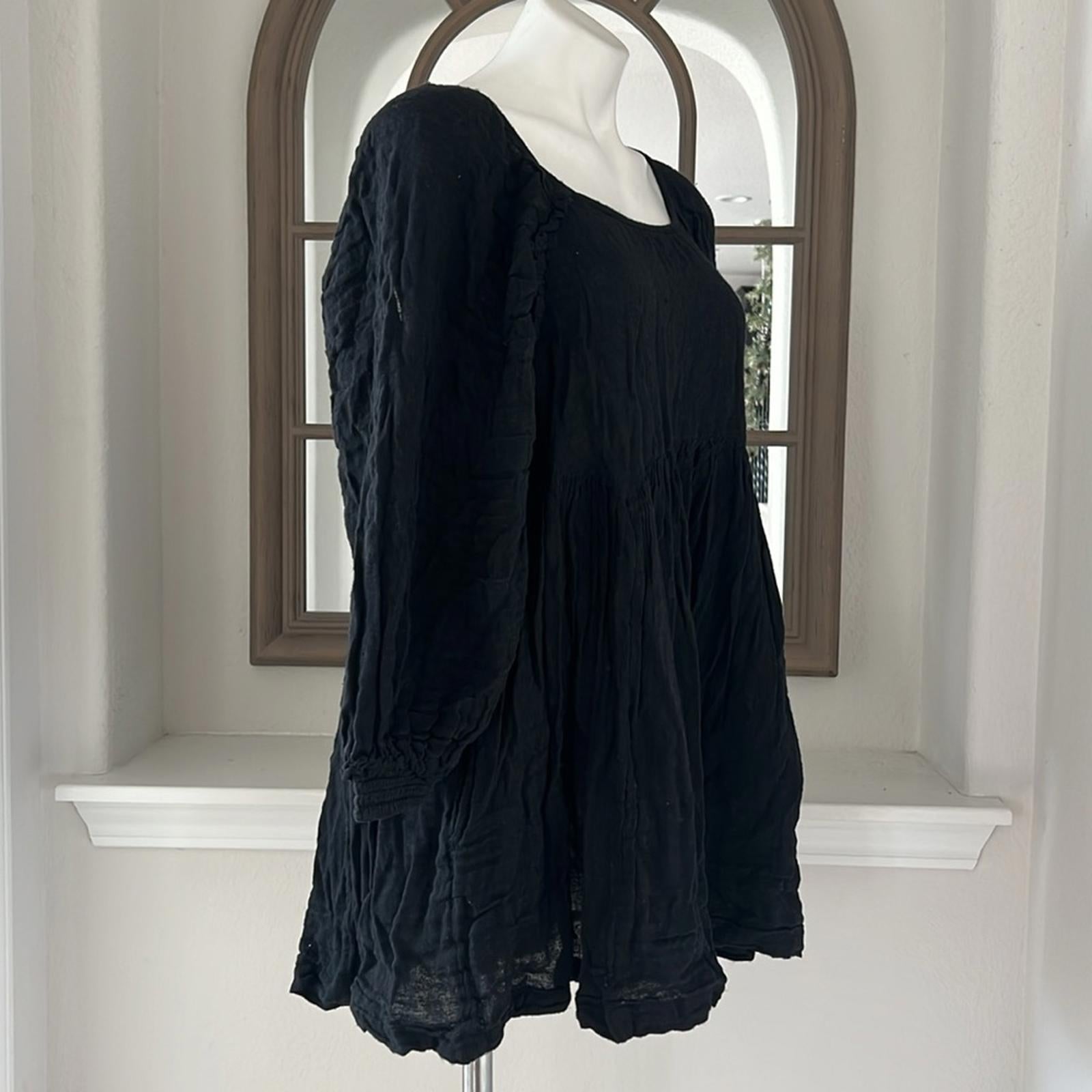 Free People Adler Tunic in Black, Size Small with Tag