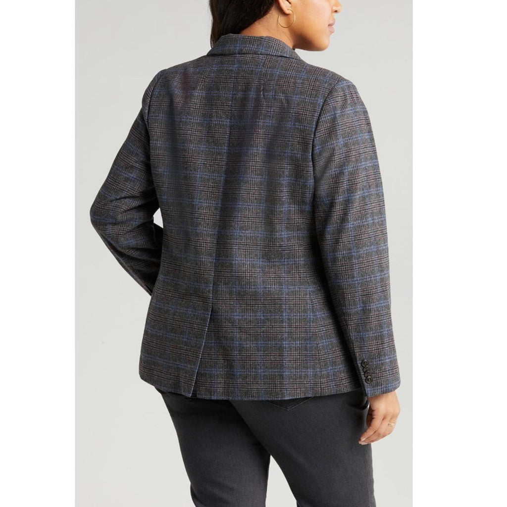 Madewell Rosedale Blazer, Kyle Mini Glen Plaid, Plus Size 22W New w/Tag