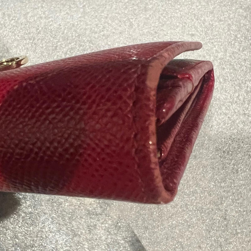 BVLGARI (Made in Italy) Long Leather Wallet in Red, Excellent Condition