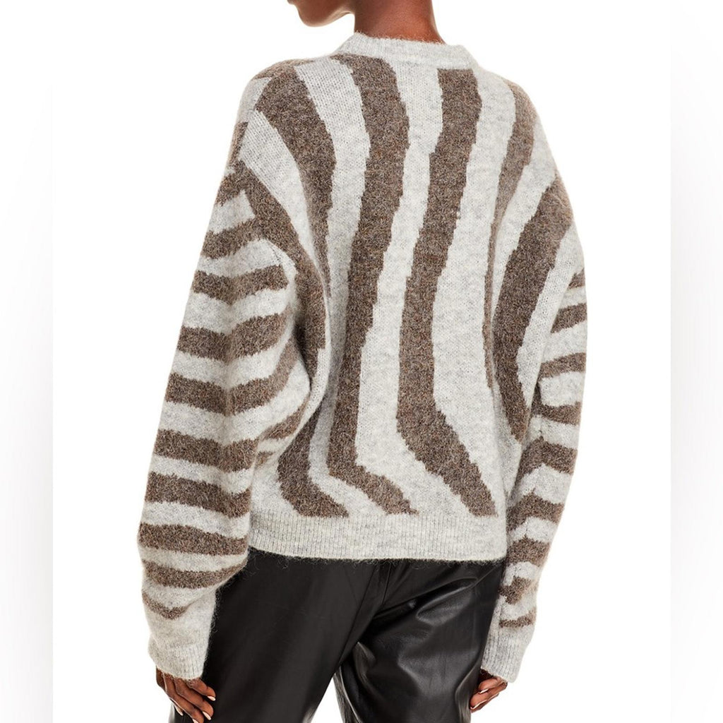 REMAIN Birger Christensen Cami Striped Knit Wool Blend Sweater Size UK12 US8 NEW