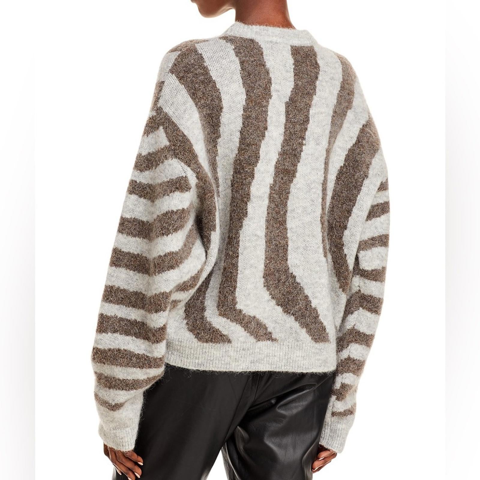 REMAIN Birger Christensen Cami Striped Knit Wool Blend Sweater Size UK12 US8 NEW
