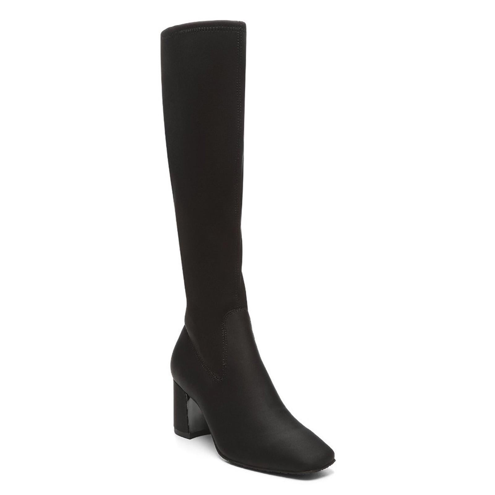 Donald Pliner Cassidy Black Crepe Tall Shaft Boot Size 5M New in Box Retail $268