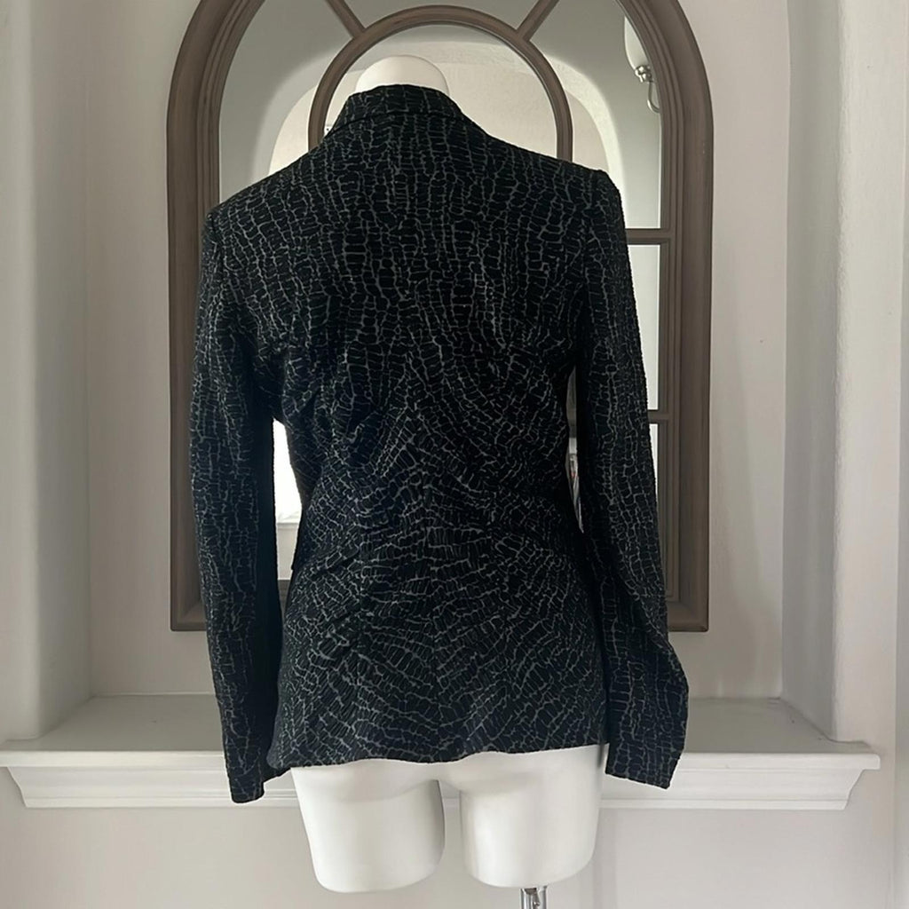 Armani Collezioni Blazer (Made in Italy) Animal Print Size 10, New w/Tag $1,495