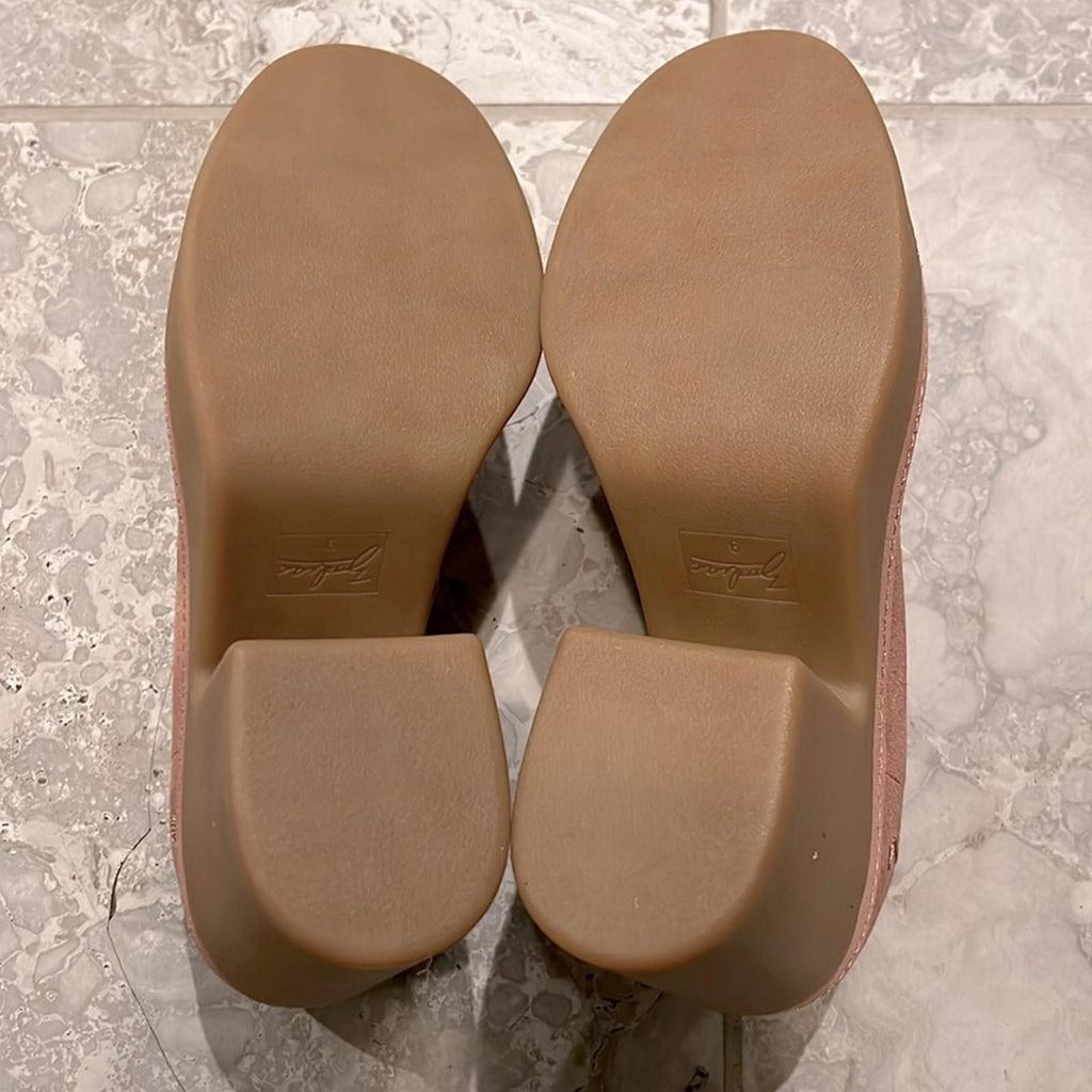 Zodiac Dorit Leather Slip-On Loafers in Nougat Pink Suede Size 9 New in Box