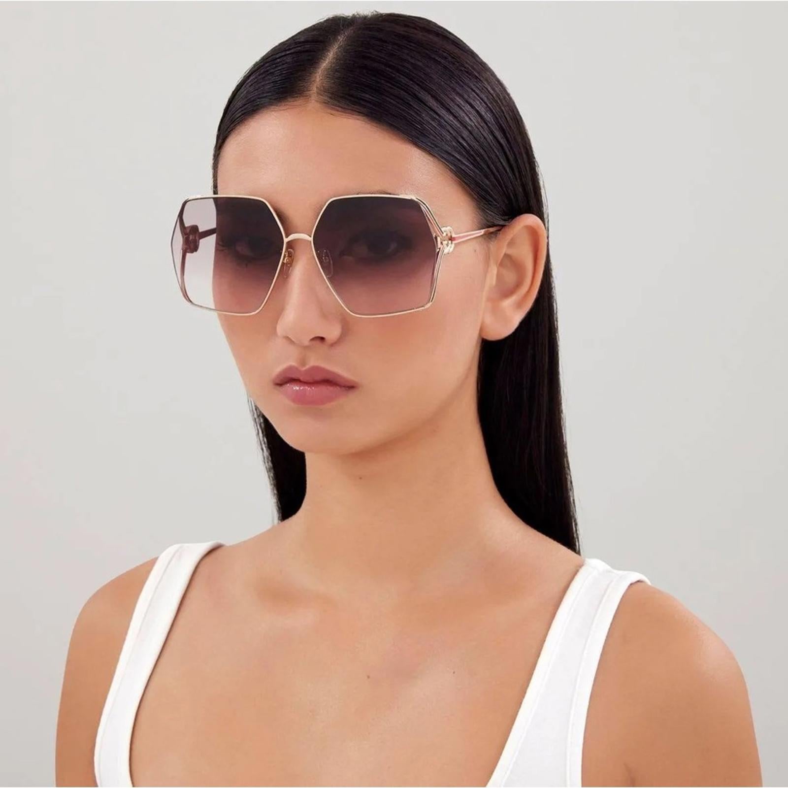 NEW Gucci Women's GG1322S 64mm Square Sunglasses, New w/o Tag $710