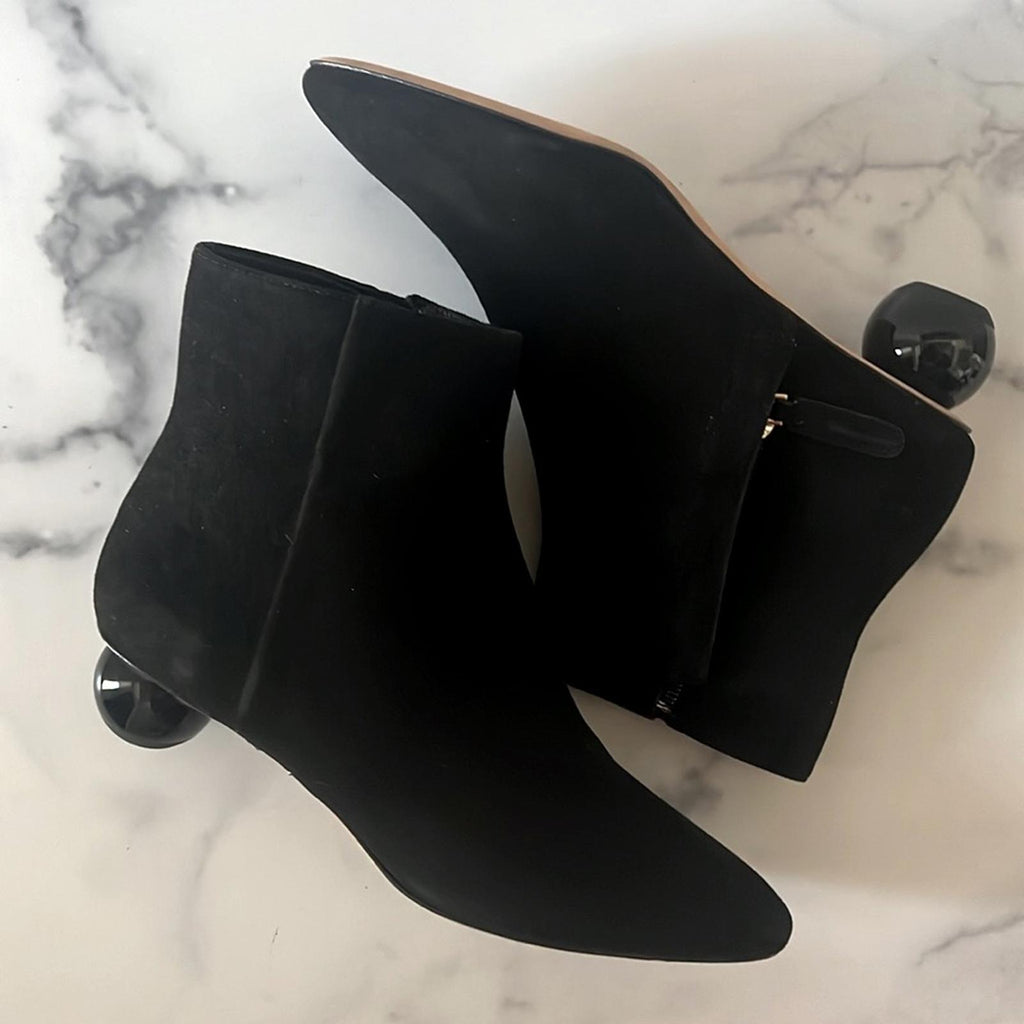 Kate Spade New York Sydney Pointed Toe Dress Booties, Black, Size 6.5 New in Box