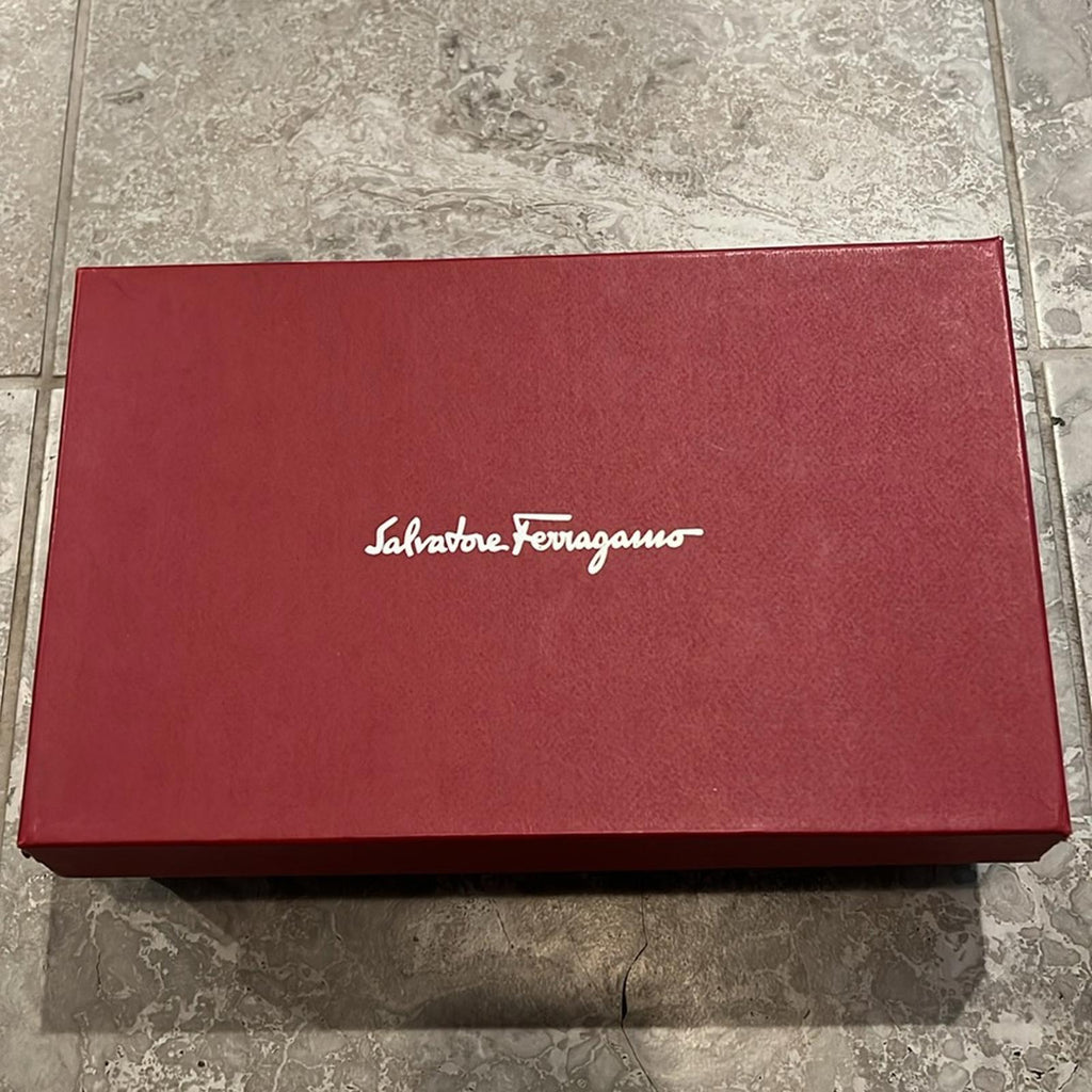 Salvatore Ferragamo Dipped Leather Oxford Shoes Size 6 EEE NEW in Box + DustBag
