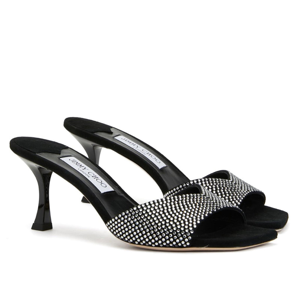 Jimmy Choo Skye 70 Embellished High Heel Slide Sandals