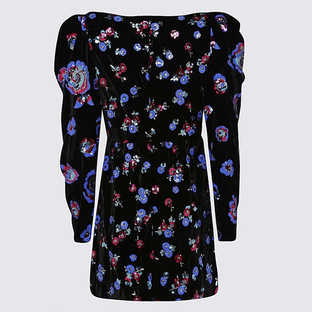 NEW Sabina Musayev Revolve* Roserita Velvet Sequined Dress, Size L New w/Tag