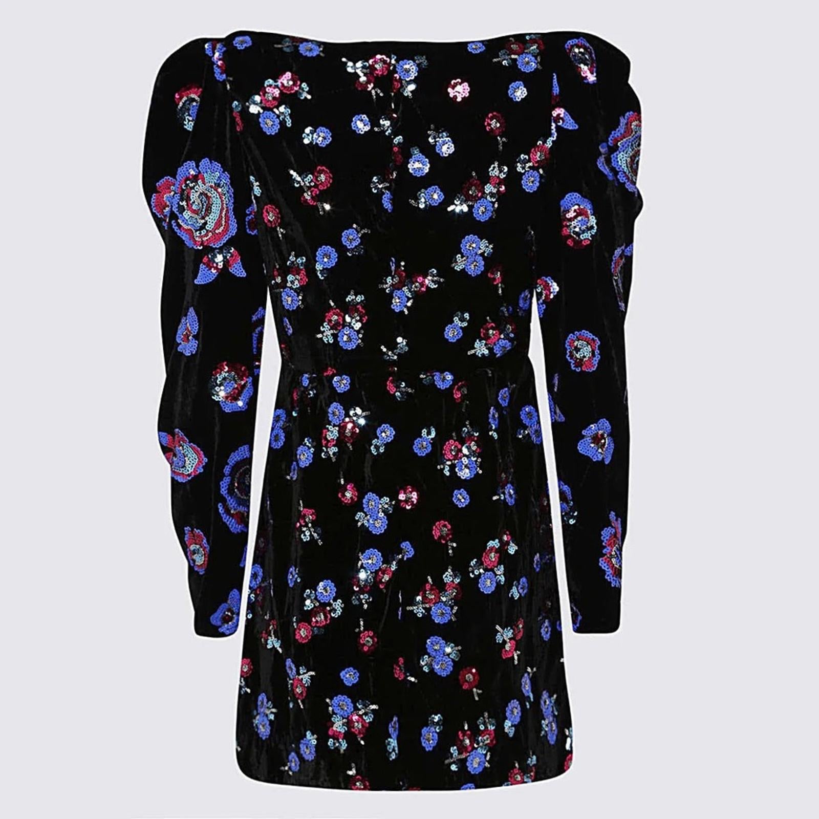 NEW Sabina Musayev Revolve* Roserita Velvet Sequined Dress, Size L New w/Tag