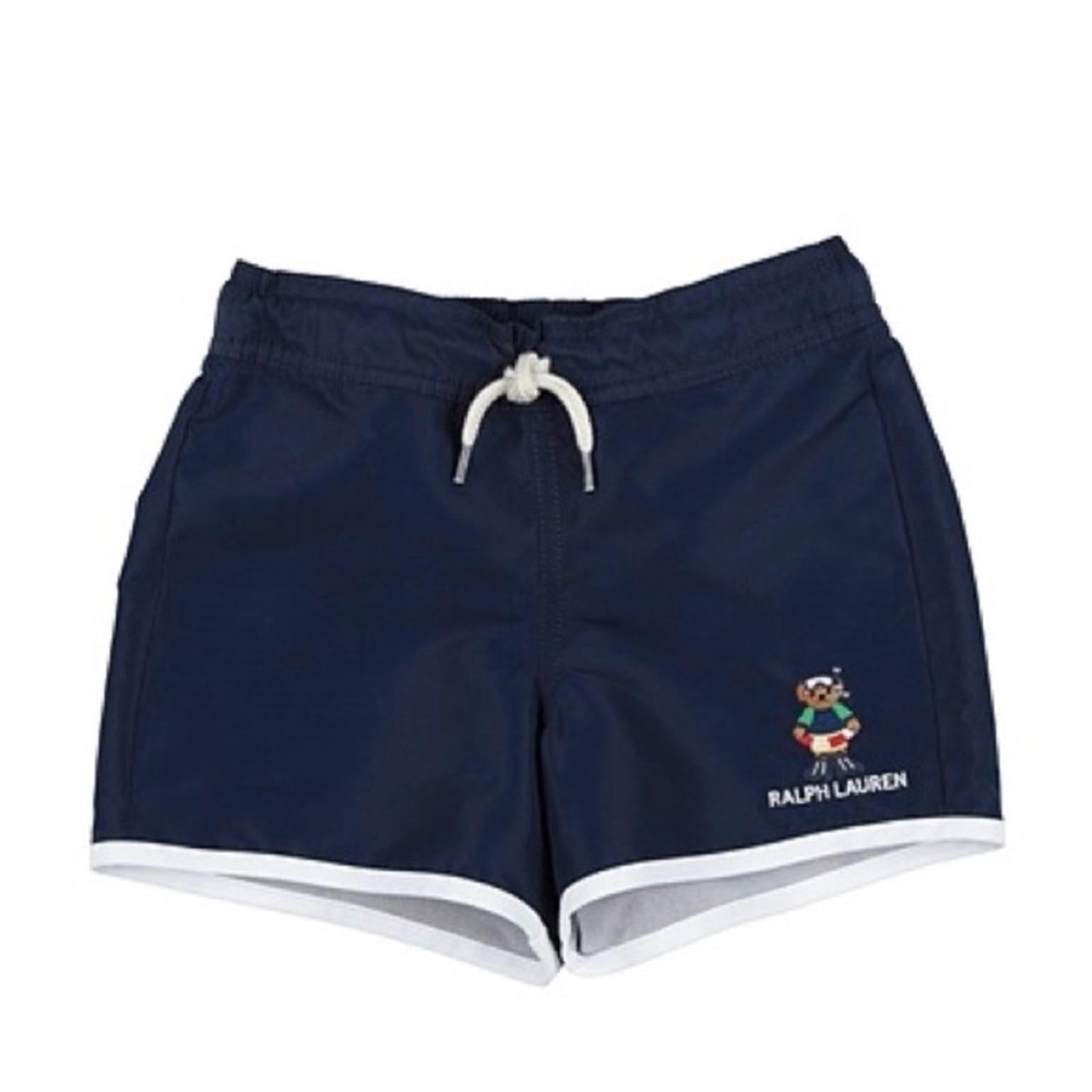 Polo by Ralph Lauren Polo Bear Swim Trunk Shorts, Navy, Size XL(18/20) NEW