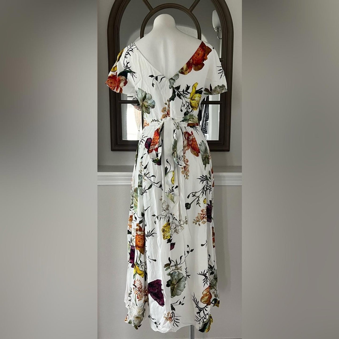 ERDEM Brealey Bouquet Pattern Fraser Dress Size US4 | UK8 New with Tag