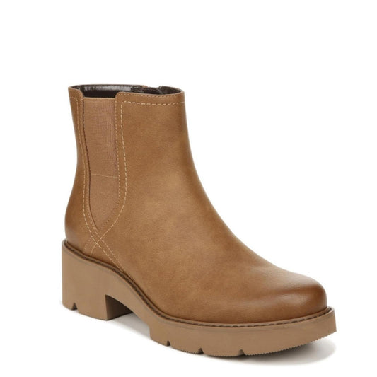 Naturalizer Cade Lug Sole Chelsea Boots in Chestnut, Size 8.5 New in Box $139