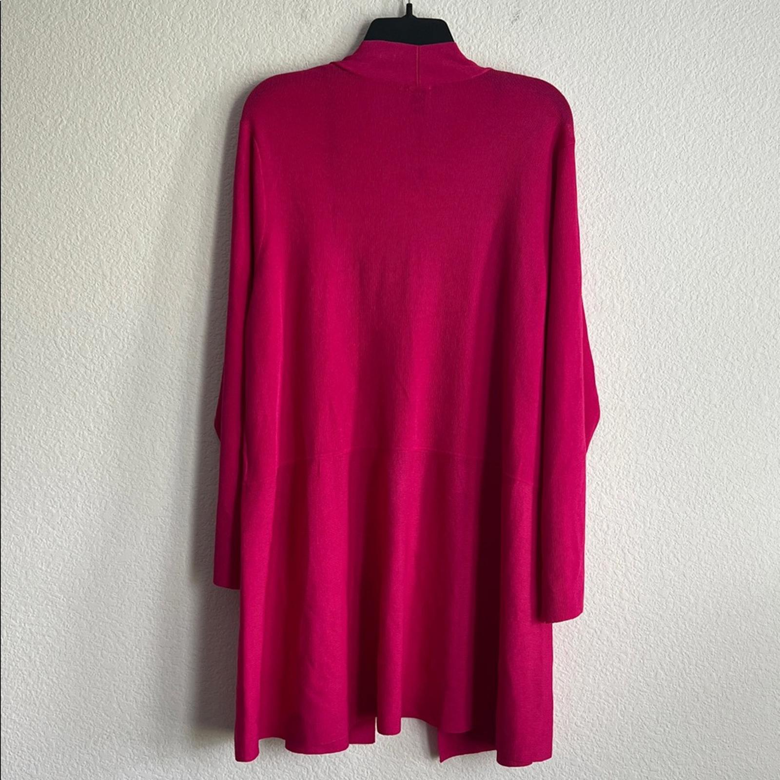 Anne Klein Women’s Monteray Open-Front Cardigan in Pink, Plus Size 3X, NEW