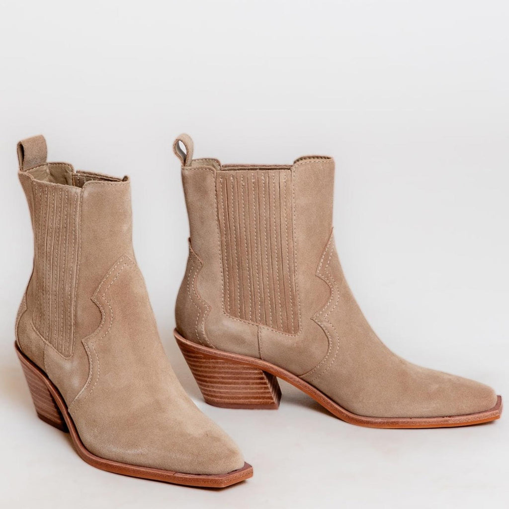 Dolce Vita Senna Bootie in Almond Suede, Size 11 NEW in Box