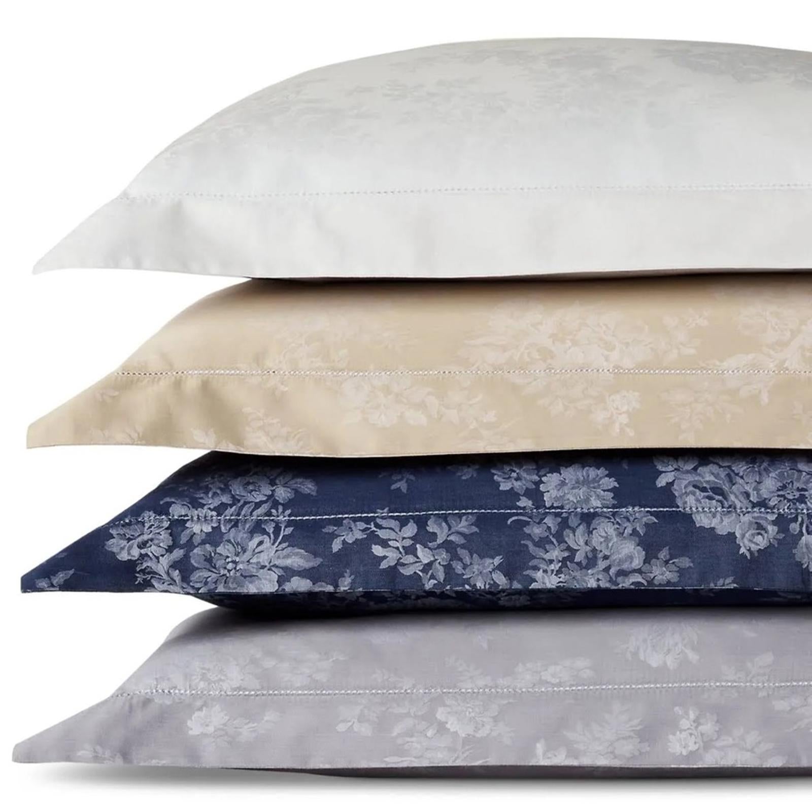 Lauren Ralph Lauren White Mya Jacquard Weave Cotton Standard Sham, NWT $140