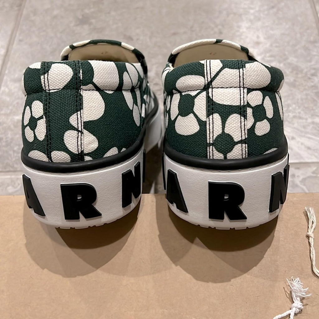 Marni X Carhartt Floral Low-Cut Slip-On Sneakers, Size EU44 US11 New w/DustBag