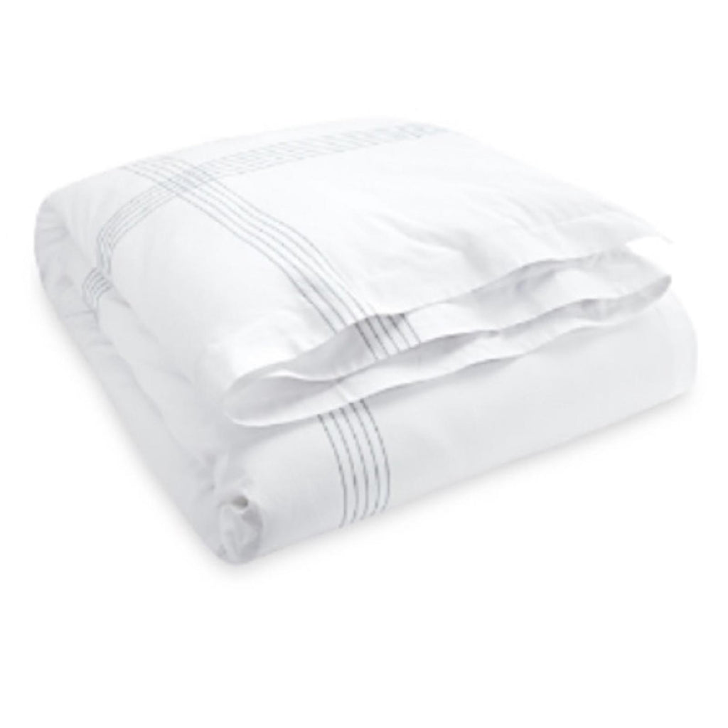 Ralph Lauren Organic Handkerchief Duvet Cover, Queen, White/Blue New w/Tag $500