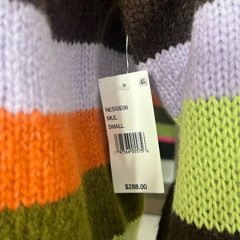 Velvet by Graham & Spencer Striped Sweater Size S, New w/Tag $288