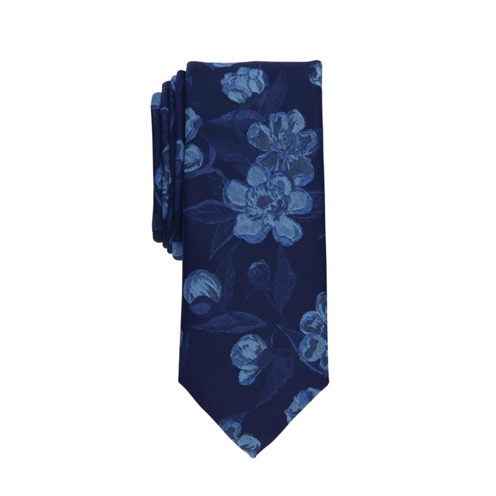 Bar III Ghajar Floral Neck Tie, Navy Style 13C22-2035 New with Tag
