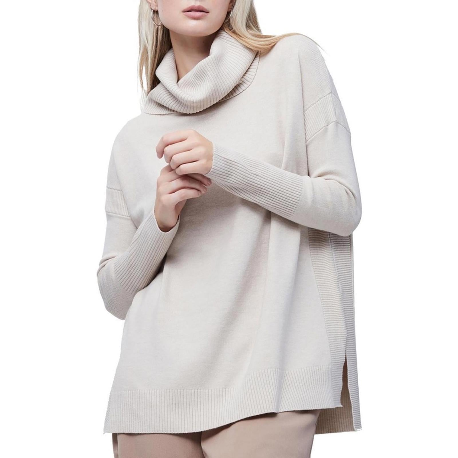 French Connection Ribbed Cowlneck Sweater in Winter White, Size XS NEW w/Tag