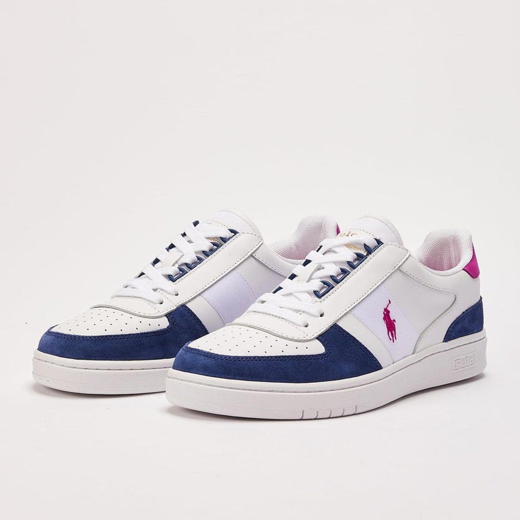 Polo Ralph Lauren Court Leather-Suede Sneakers in White Size 9, New SOLD OUT!