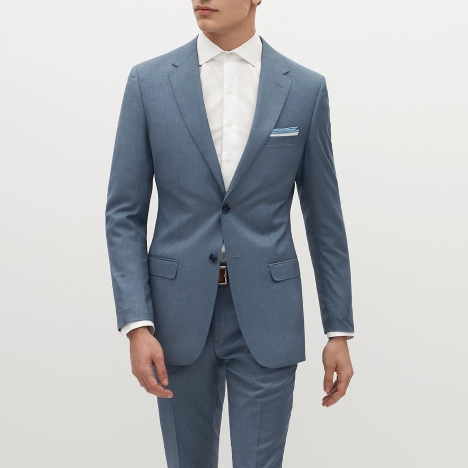 Suit Shop Men's Light Blue Slim Jacket Size 34 Short, New w/Tag $199