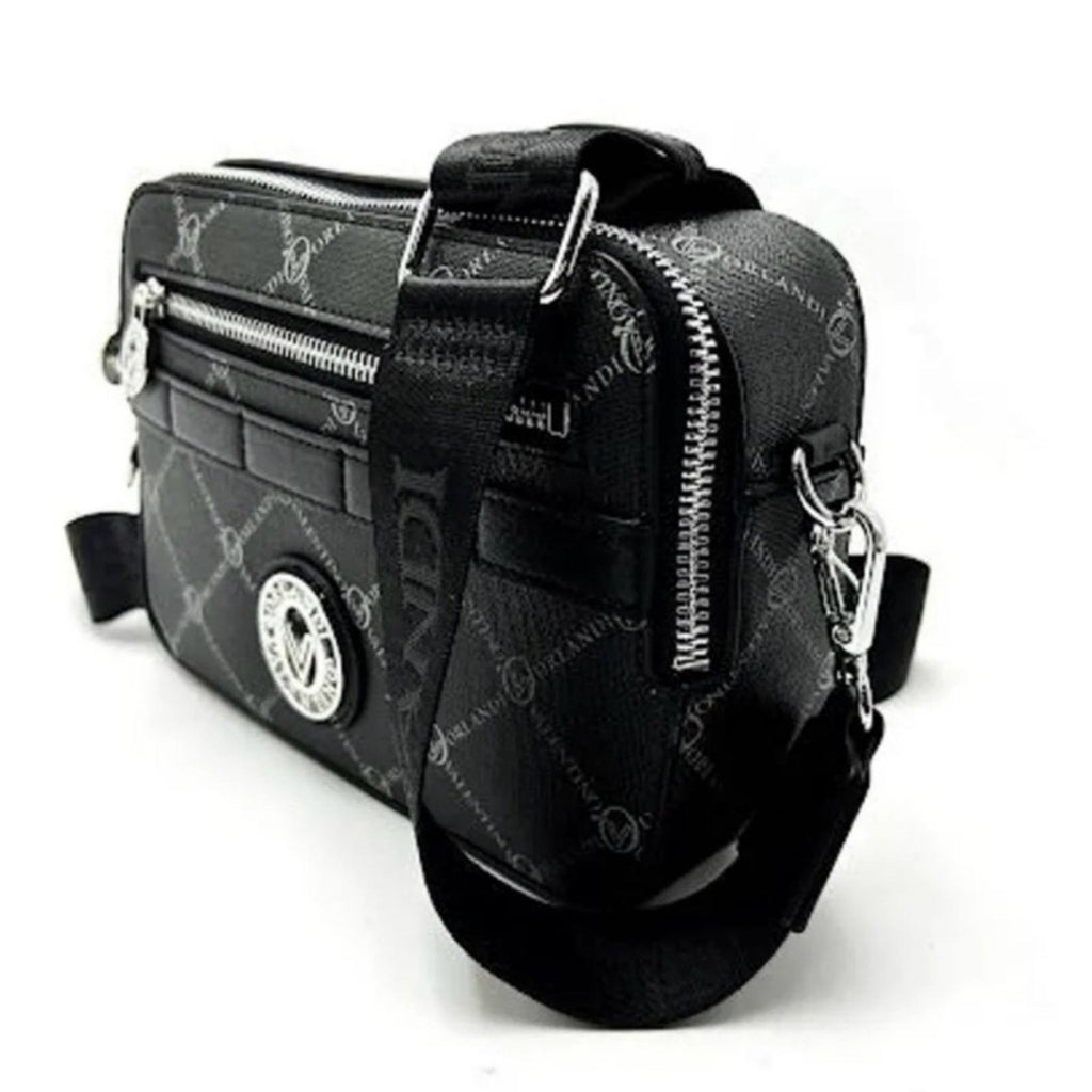NWT Valentino Orlandi Camera Bag, Black, Style #V-3007 New w/Tag