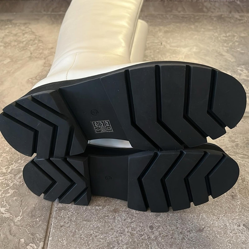 3.1 Phillip Lim Kate Tall Boots in White, Size 38.5 New in Box + Dust Bag $650