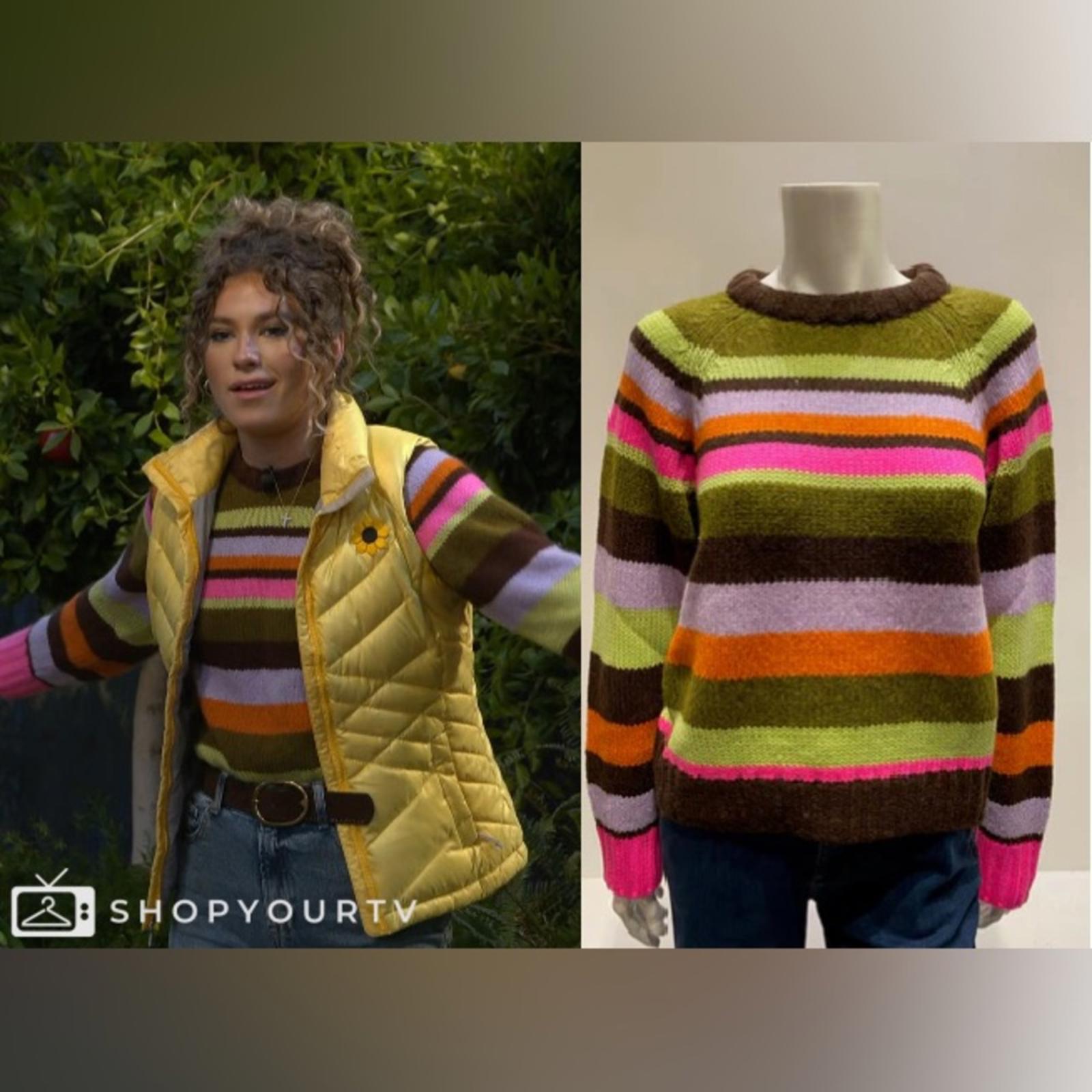 Velvet by Graham & Spencer Striped Sweater Size S, New w/Tag $288