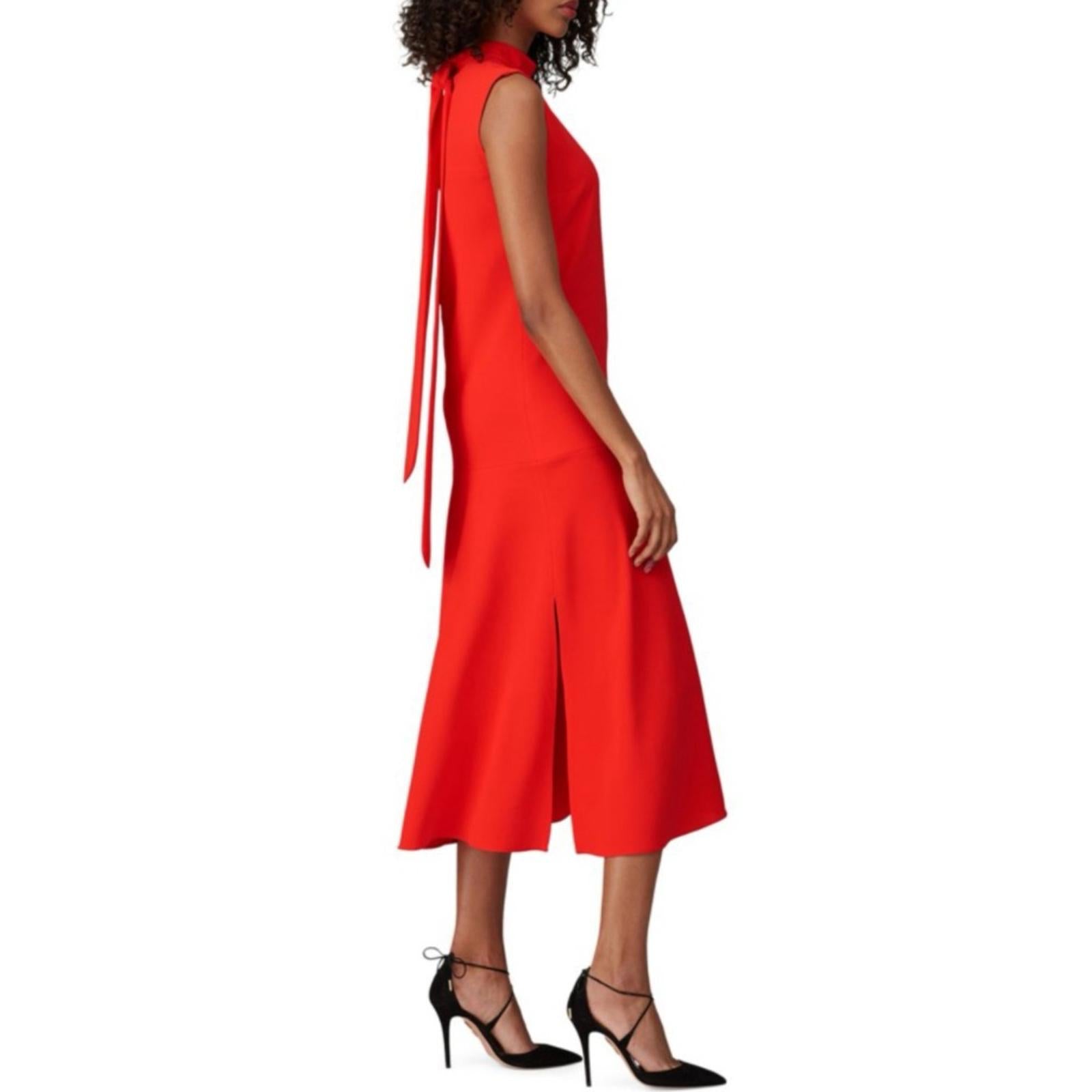 Victoria Beckham Back Tie Midi Shift Dress, Size UK 6, US 2 EXCELLENT!