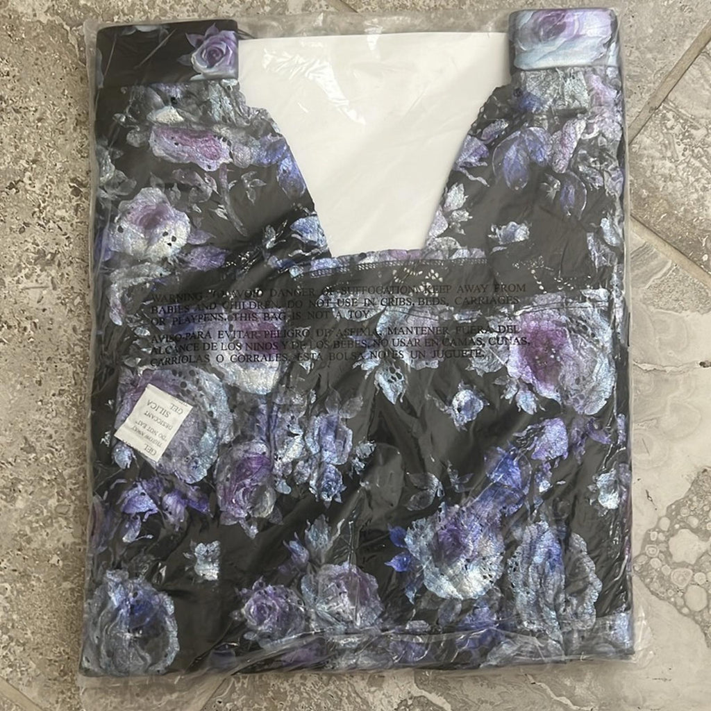 Marée Pour Toi Lace Lined Skirt Lilac Print, Size 18 New w/Tag