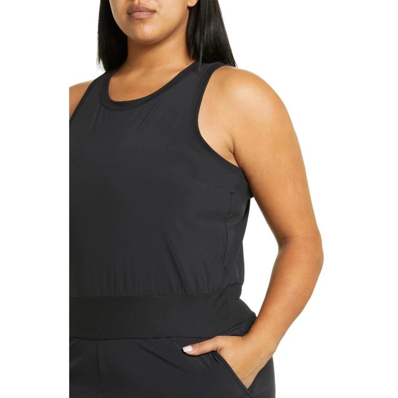 NEW Zella Pursuit Sleeveless Jumpsuit in Black, Plus Size 2X New w/Tag