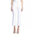 New L'Agence Kendra High-Rise Crop Flare Jeans White, Size 28 New w/Tag $275