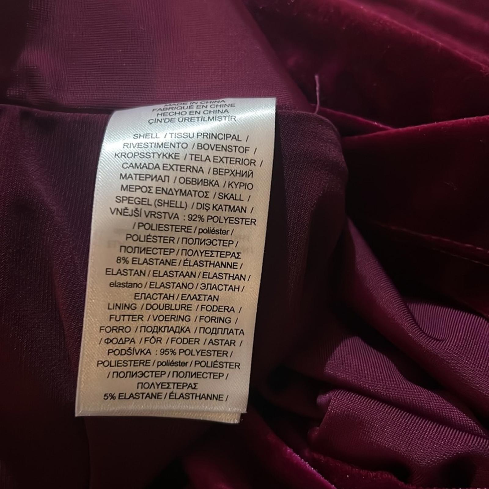 Lauren Ralph Lauren Velvet Cocktail Dress in Purple, Size 12, NEW w/Tag