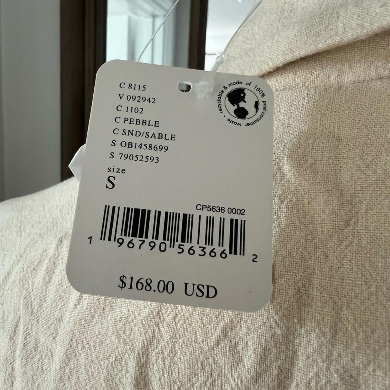 NEW Free People Olivia Linen Blend Blazer, Pebble Sand Size S, Retail $168