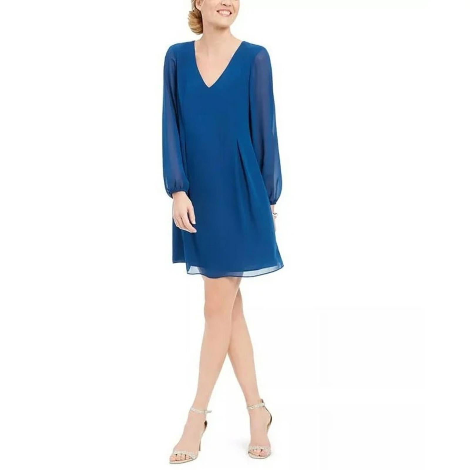 I.N.C. Bow-Back Shift Dress in Teal, Size XL NEW w/Reticket Tag $79