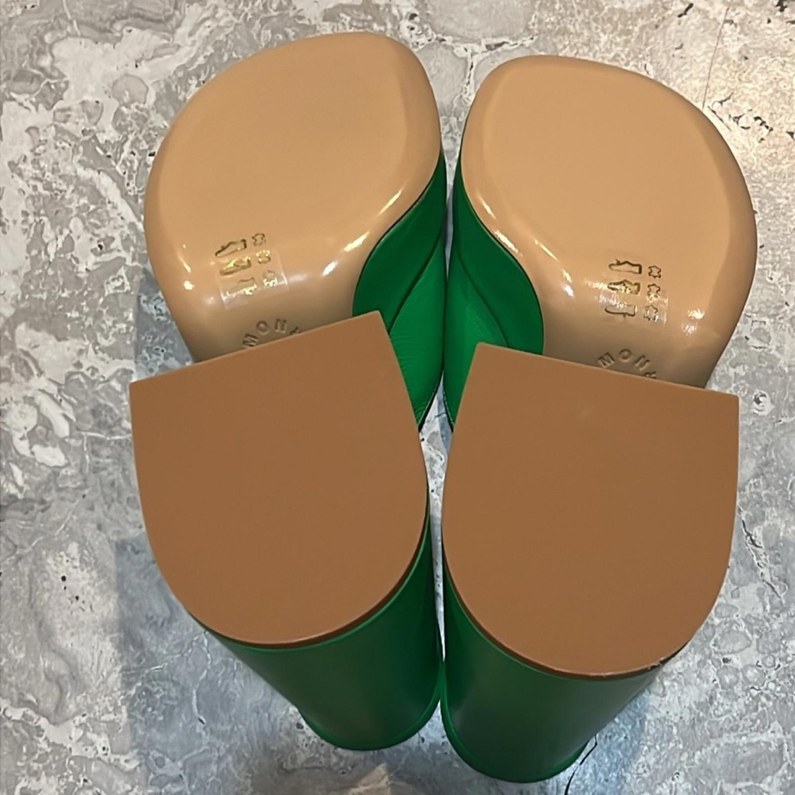 Simon Miller Slice High Heel Sandals in Green, Size 36, NEW in Box w/DustBag