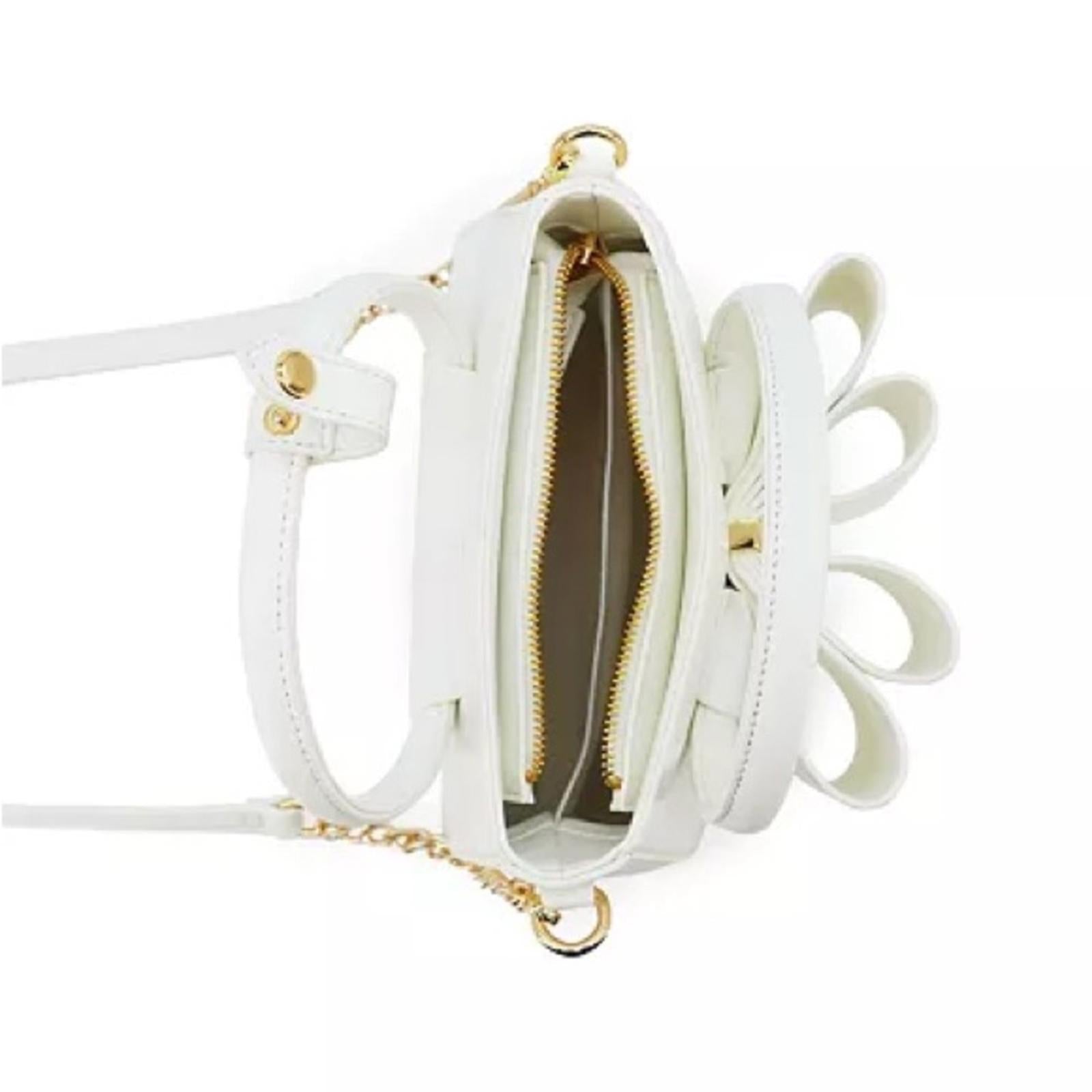 Like Dreams Madeline Bow Small Crossbody Bag in Cream White, NWT