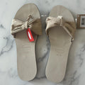 NWT Havaianas Beige Thong Bow Sandals, Size EU 41-42 (US 11-12W) New w/Tag