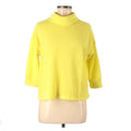 Lavish Knit Turtleneck Pullover Sweater in Lemon Yellow Size L NEW