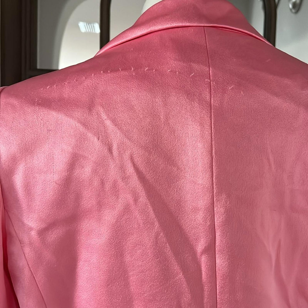 NWT Alice+Olivia Revolve Denny Notch Collar Boyfriend Blazer, Pink New w/Tag
