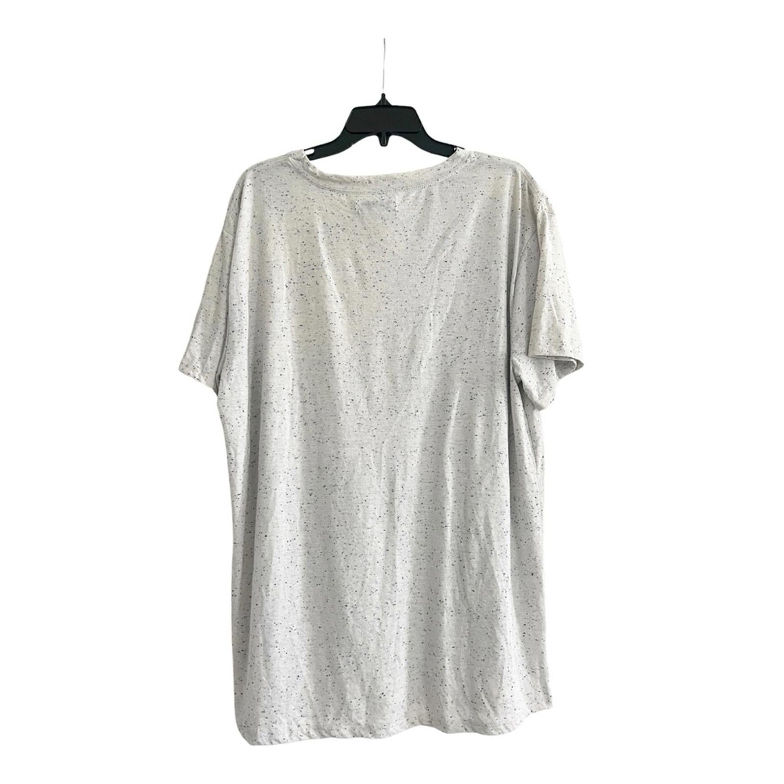 And Now This Men’s Speckled T-Shirt, Lt Grey Size XXL New w/Tag
