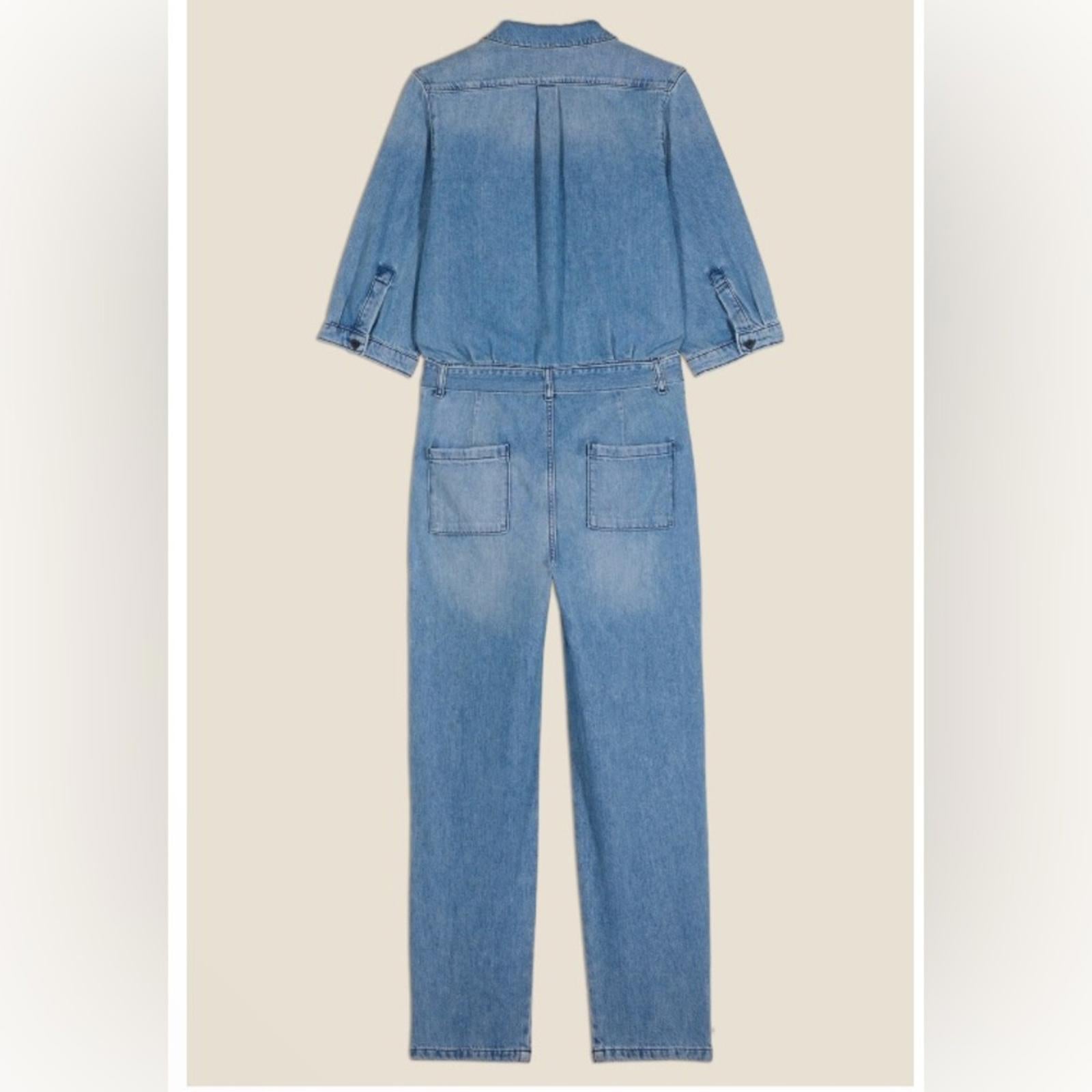 Ba&sh Combinaison Frida Denim Jumpsuit in Blue, Size L New w/Tag