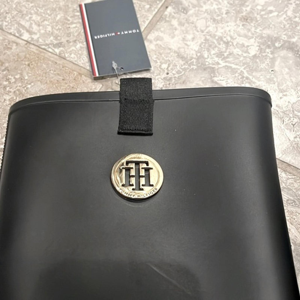 Tommy Hilfiger Karissa Rain Boots, Black Size 10 New w/Tag