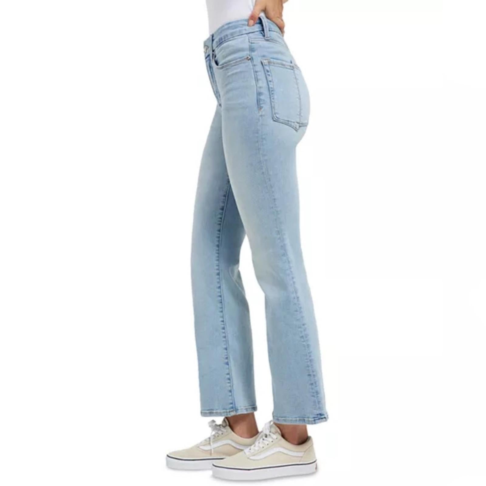 Good American GLC High Rise Mini Bootcut Jeans in Indigo, NWT, Size 16