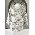 NEW Democracy Zebra Print Sweater w/Pockets, Plus Size 2X New w/Tag in Packaging