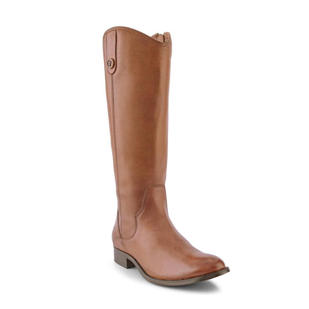 FRYE Leather Inside Zip Tall Boots in Cognac, Size 5 NEW in Box $378