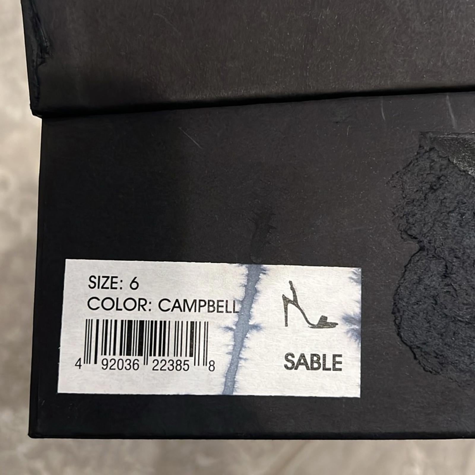 Salone Monet Sable High Heel Sandals, Size 6 New in Box with Dust Bag