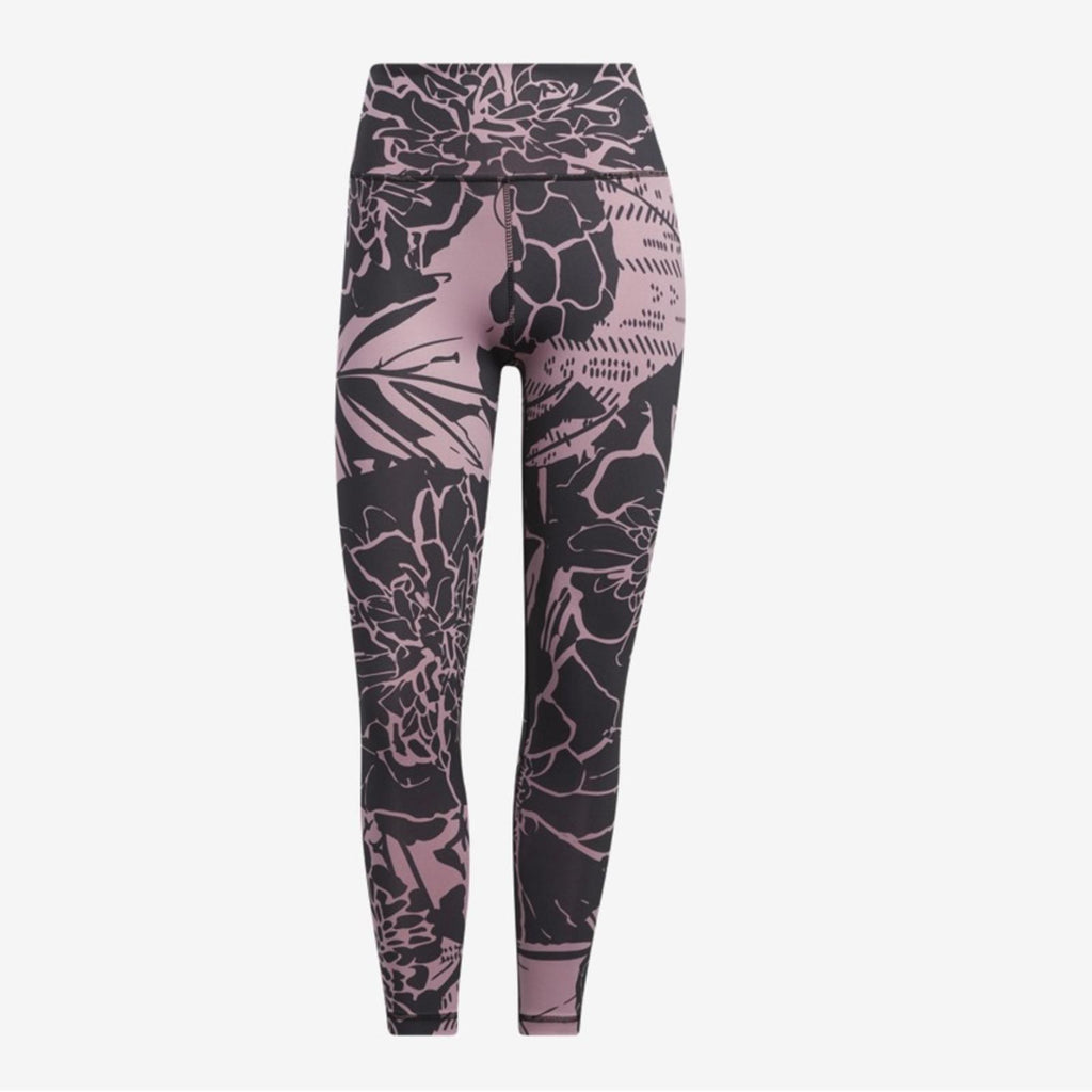 Adidas 7/8 Flower Tights, Purple Black Size XS New w/Tag Retail $65